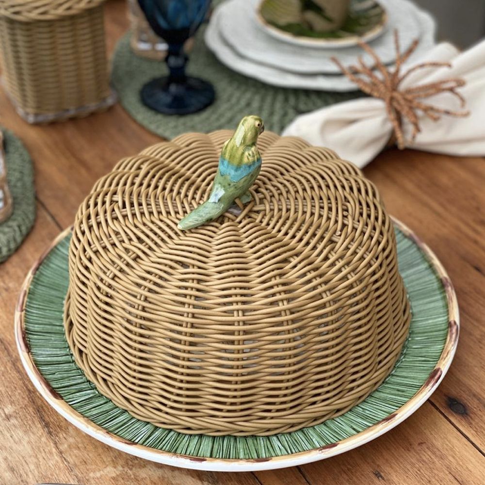 CÚPULA ARARA DE FIBRA SINTÉTICA 27CM