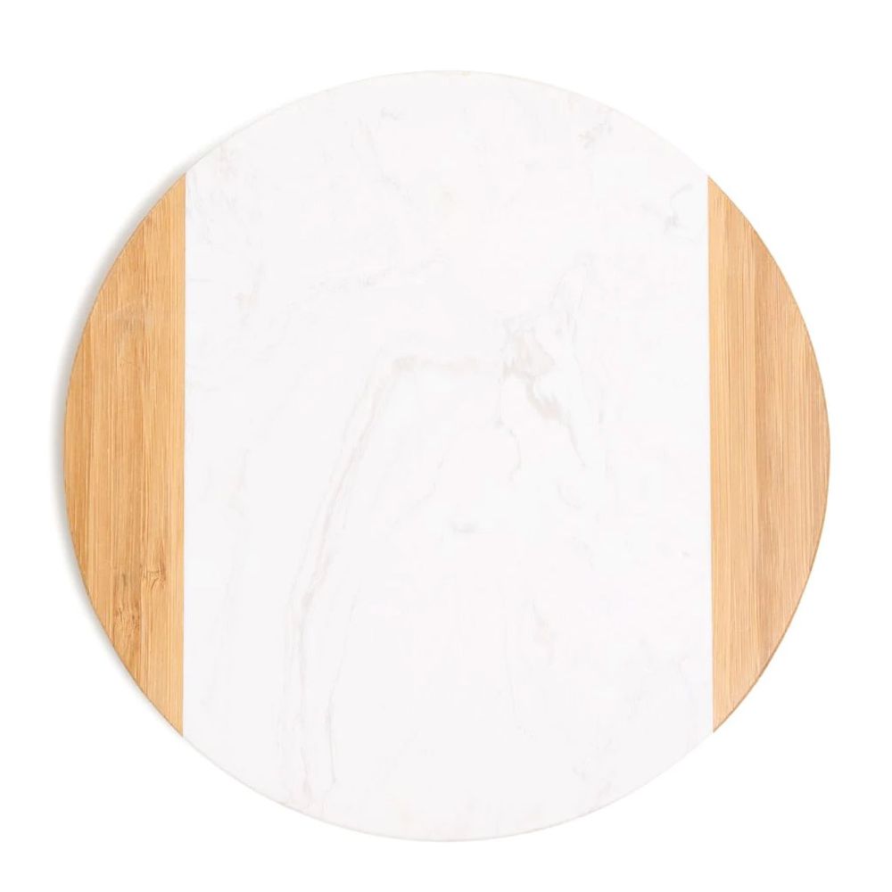 TÁBUA DE MARMORE BRANCO 19 CM