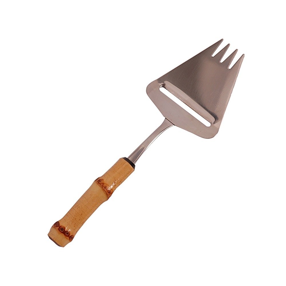 PLAINA DE QUEIJO DE BAMBU E AÇO INOX