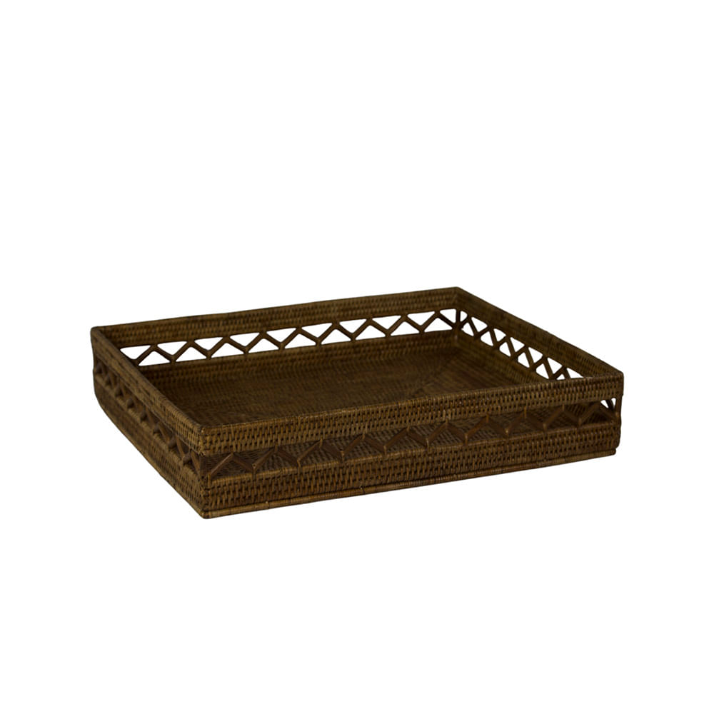 BANDEJA PARA BAR BAKE DE RATTAN 50X40CM
