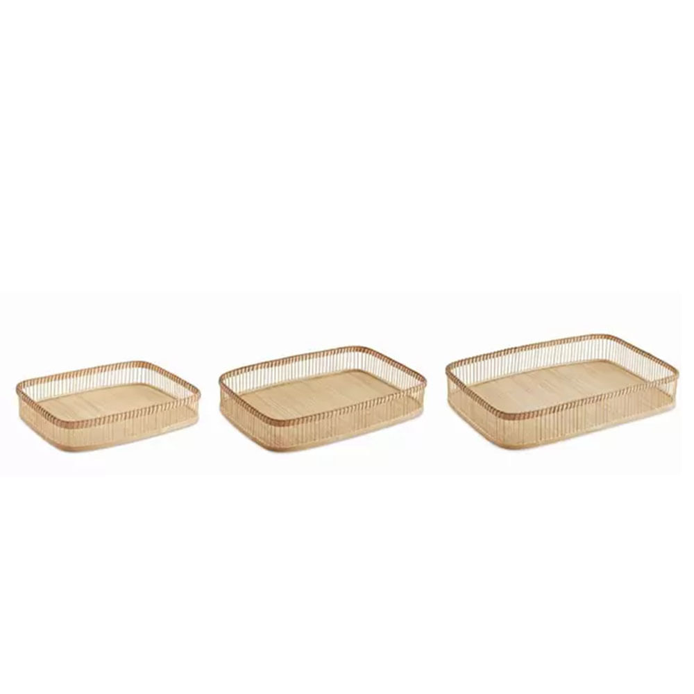 BANDEJA VAZADA DE BAMBU 55CM