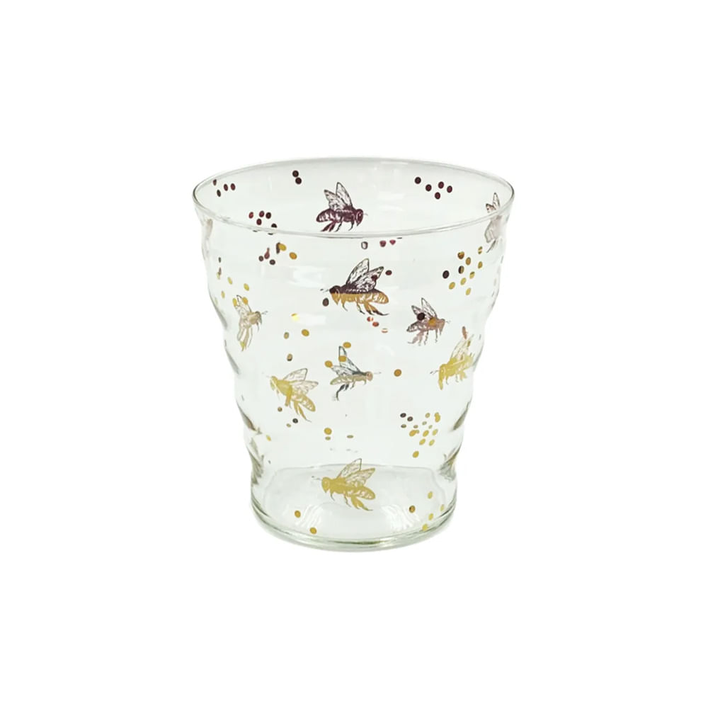 VASO ABELHINHA DE VIDRO 12CM