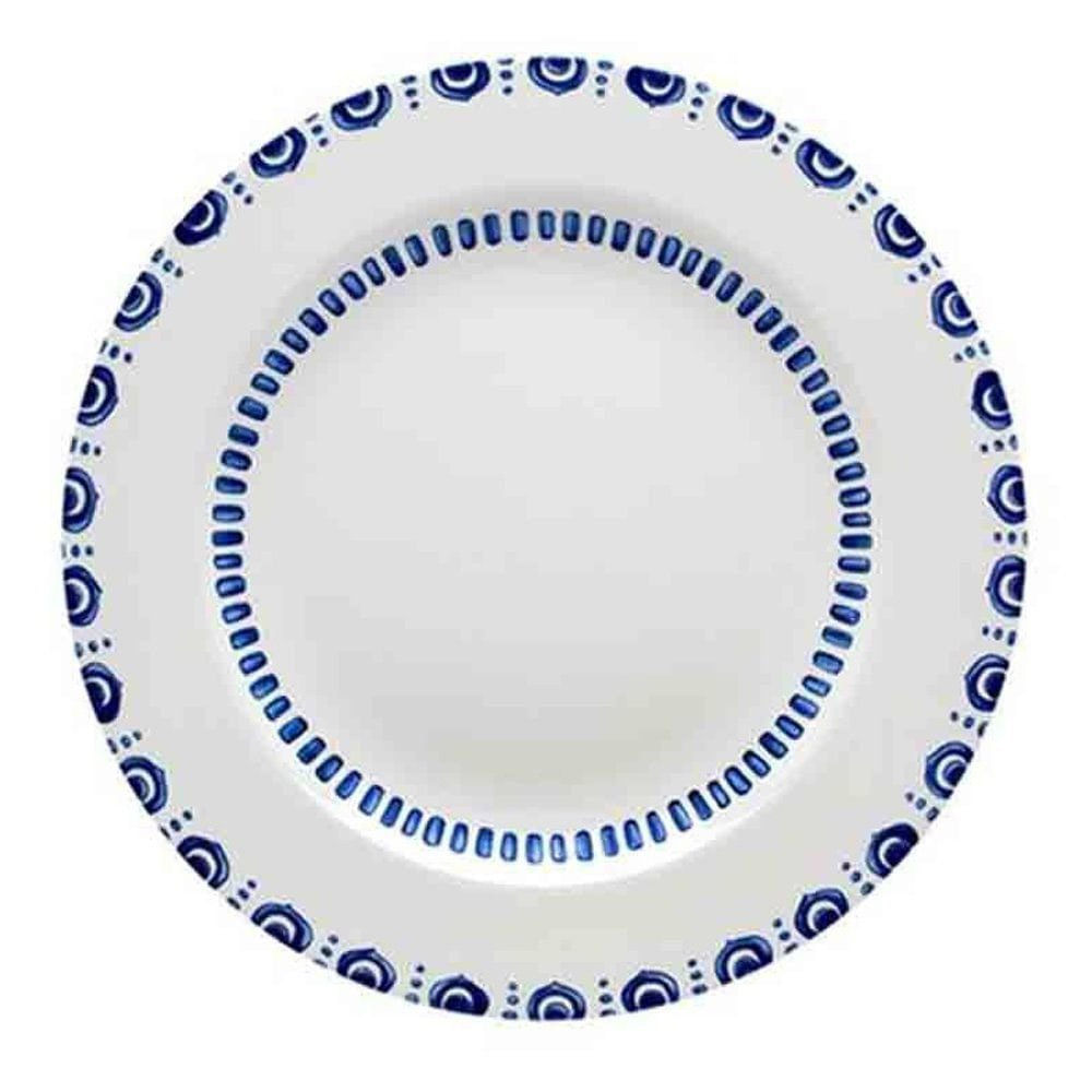 PRATO RASO AZURE LUX DE PORCELANA COM 6 VISTA  ALEGRE