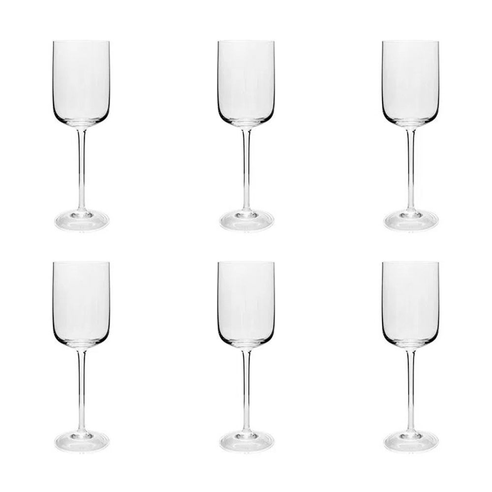 TAÇA DE ÁGUA DE CRISTAL 416ML COM 6 STRAUSS