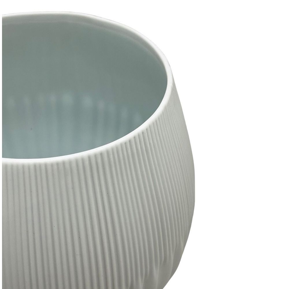 VASO DRAPEADO DE PORCELANA 28CM HOLARIA