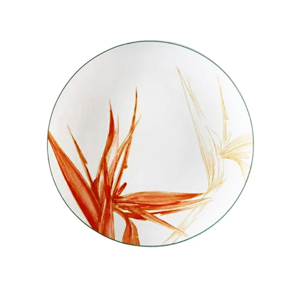 PRATO DE SOBREMESA FIJI DE PORCELANA COM 6 VISTA  ALEGRE