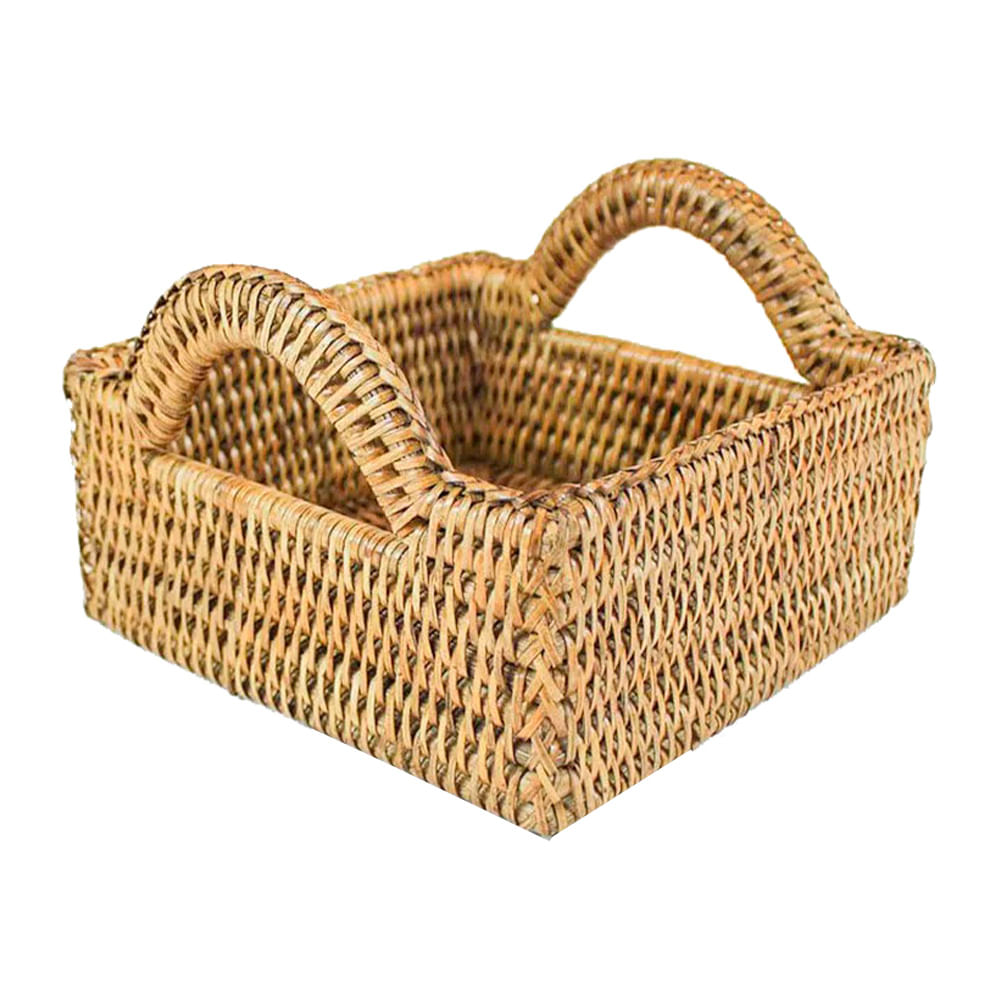 CESTO DE RATTAN 23X23 CM