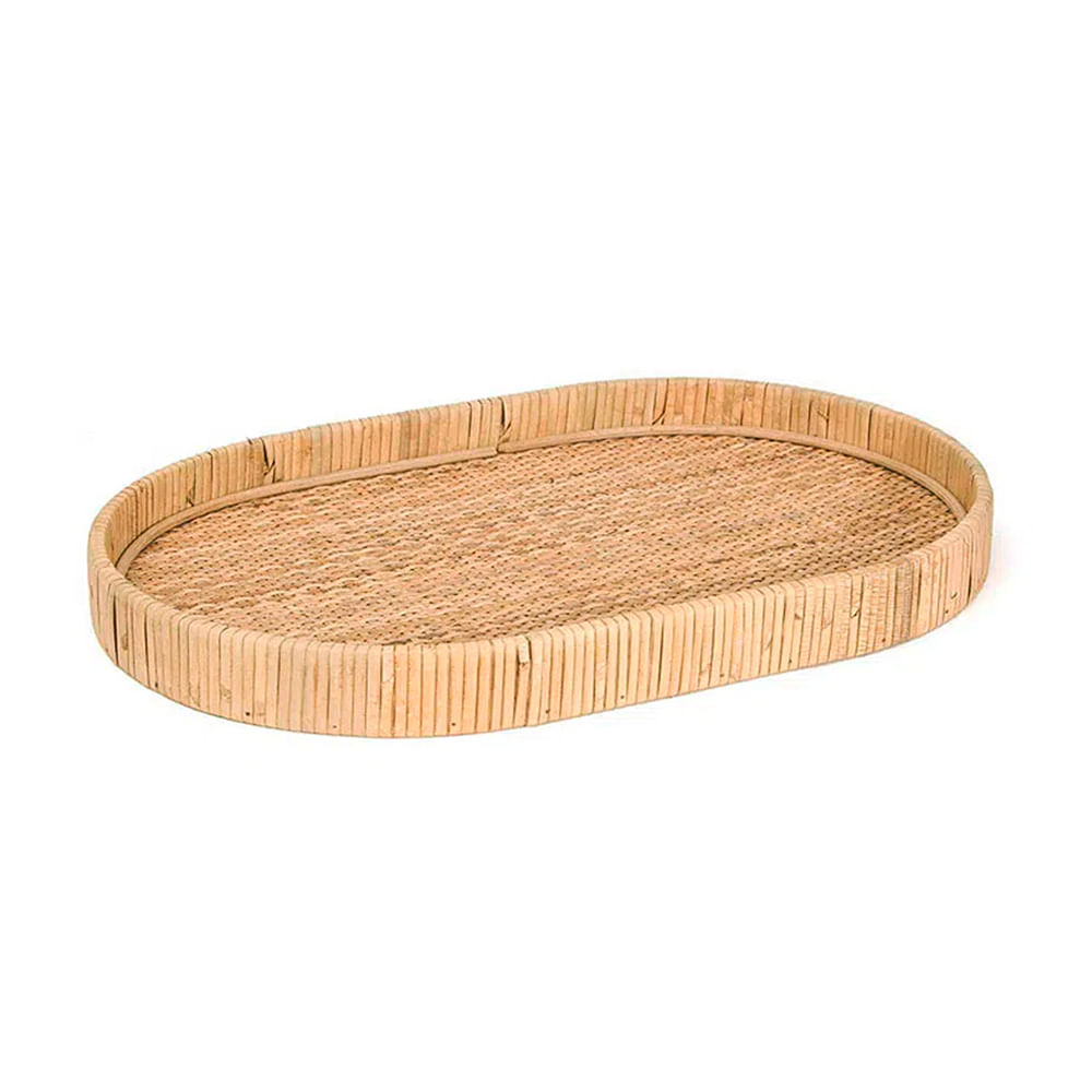 BANDEJA PARA BAR DE RATTAN 53X34X4CM
