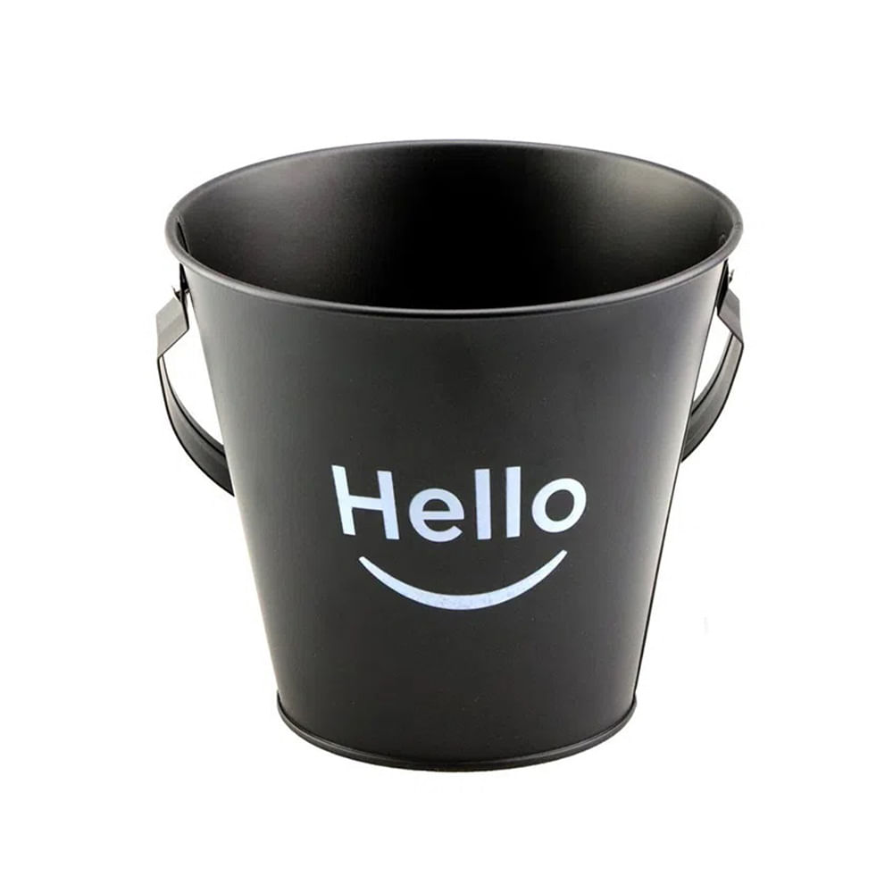 BALDE DE GELO HELLO DE METAL 15CM