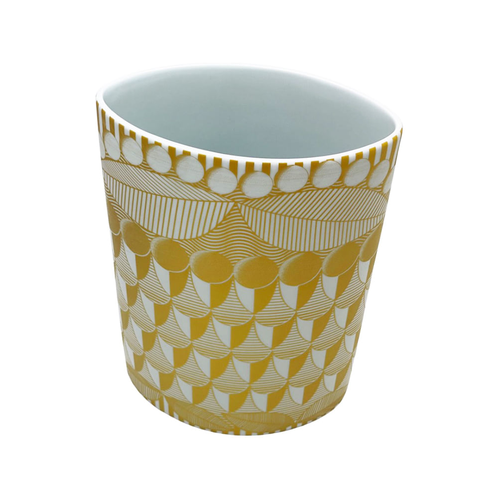 VASO SAN RAFAEL GOLD DE PORCELANA 30CM