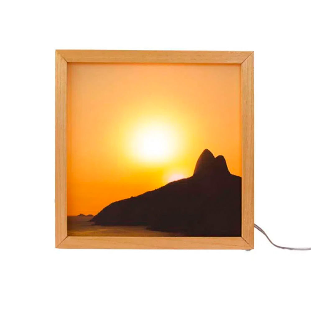 LUMINÁRIA POR DO SOL DE MADEIRA