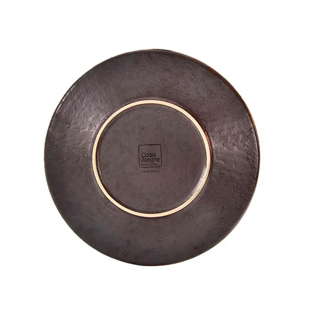 PRATO DE SOBREMESA SHINE DE CERÂMICA COM 6 VISTA  ALEGRE