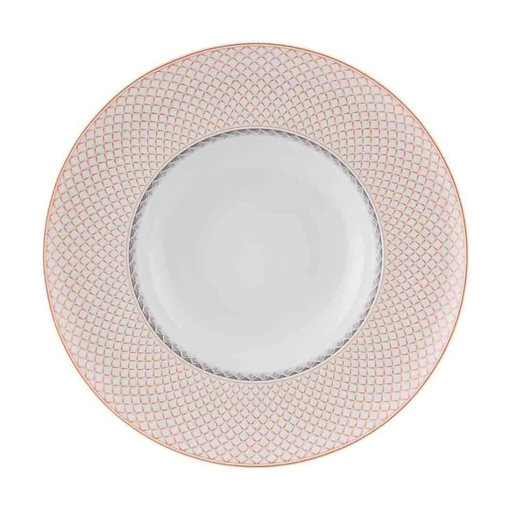 PRATO FUNDO MAYA DE PORCELANA COM 6 VISTA  ALEGRE