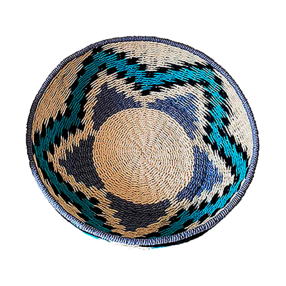 CESTO DE FIBRA MULTICOLOR 35CM