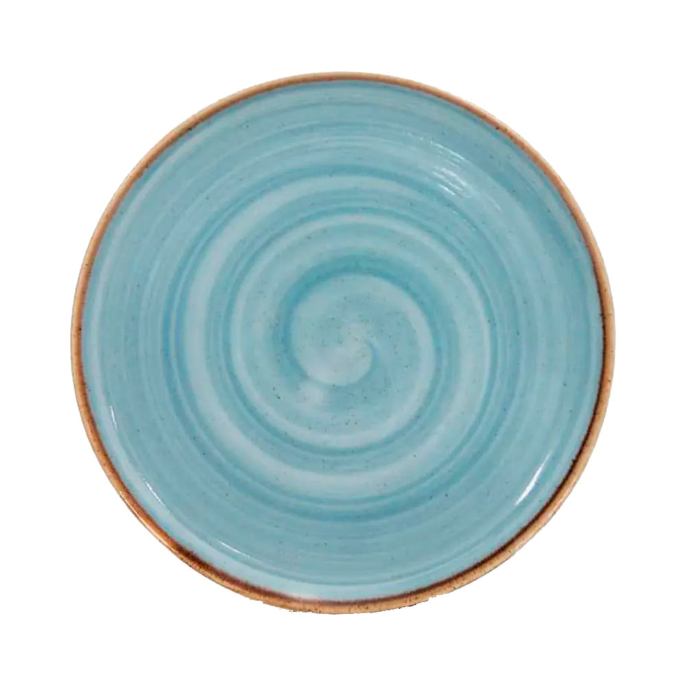 PRATO DE SOBREMESA COUPE DE PORCELANA COM 6