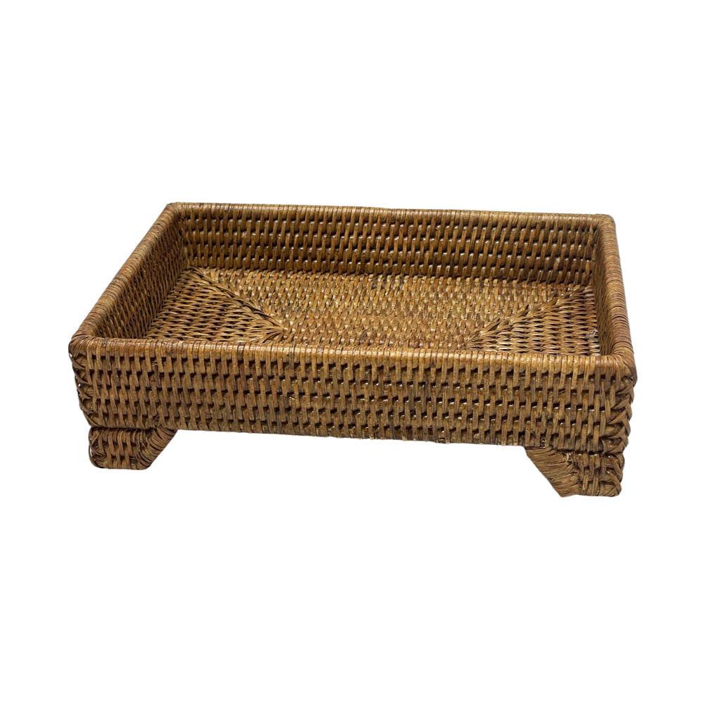 BANDEJA PINDAYA DE RATTAN 27CM