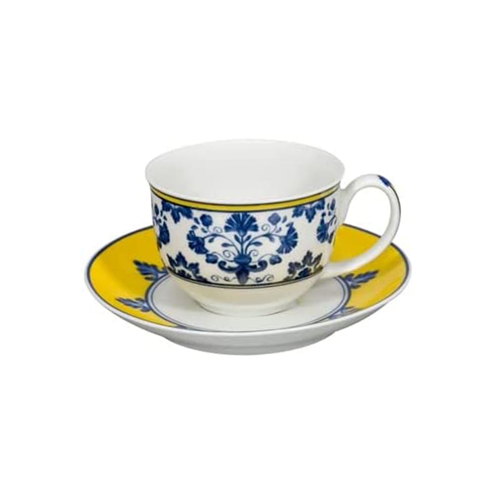 XÍCARA DE CAFÉ CASTELO BRANCO DE PORCELANA COM 6 VISTA  ALEGRE
