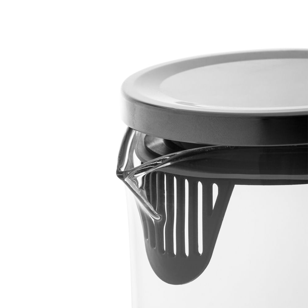 JARRA COM TAMPA DE VIDRO 1,4L