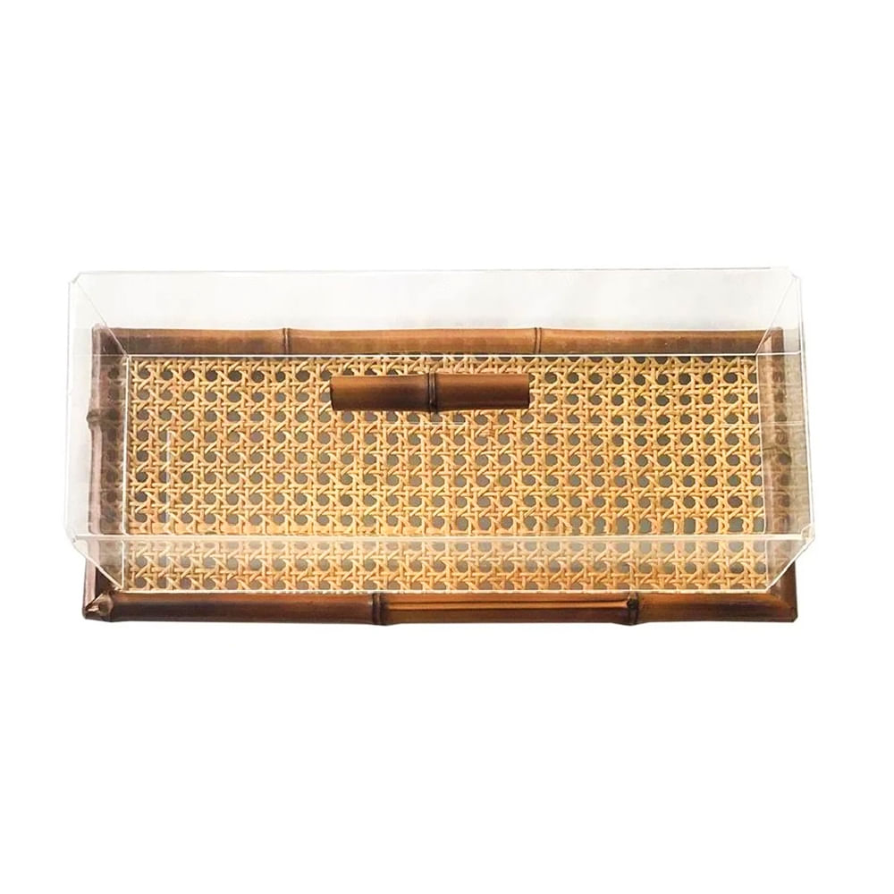 PORTA FRIOS PALHA INDIANA DE BAMBU 37CM