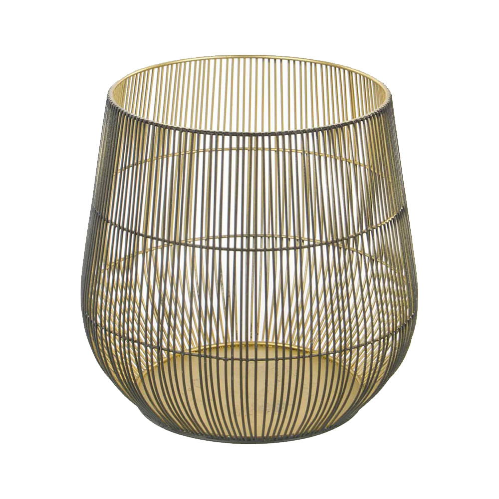 LANTERNA GAIOLA DE METAL 21CM