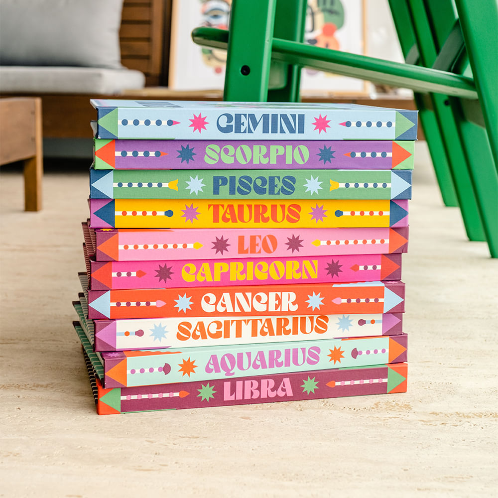 CAIXA LIVRO SIGNO GÊMEOS DE MADEIRA 33 CM