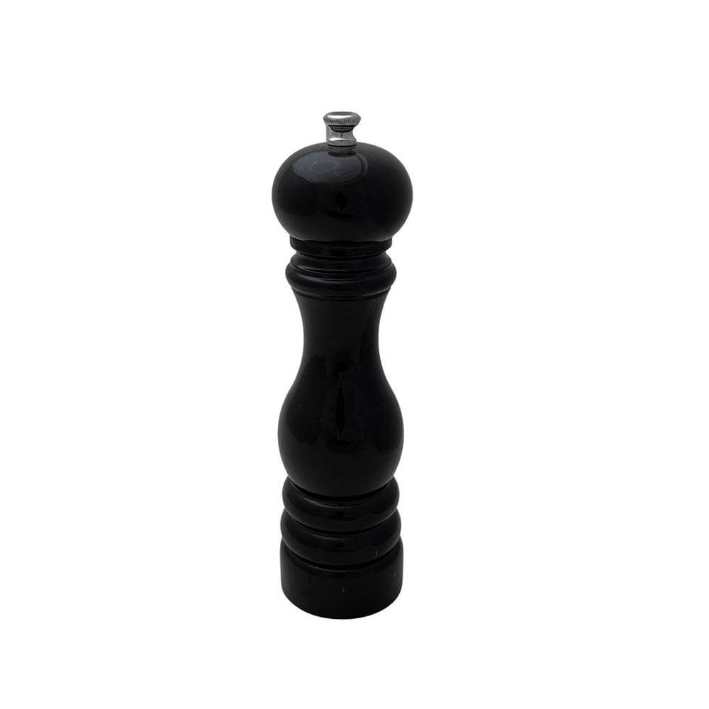 MOEDOR DE SAL PARIS PRETO DE MADEIRA 22CM