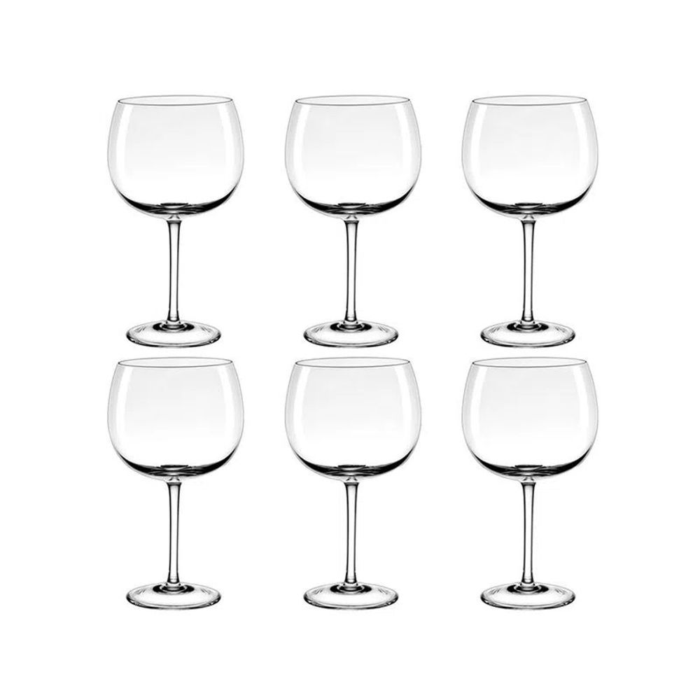 TAÇA DE GIN DE CRISTAL 660ML COM 6 STRAUSS