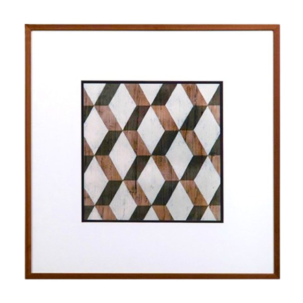 QUADRO DRIFTWOOD GEOMETRY DE MADEIRA