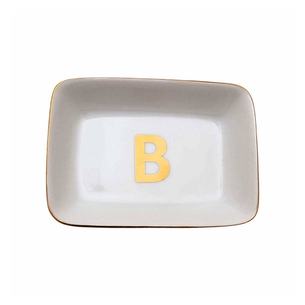 PETISQUEIRA FILETE LETRA B DE PORCELANA SCHIMDT