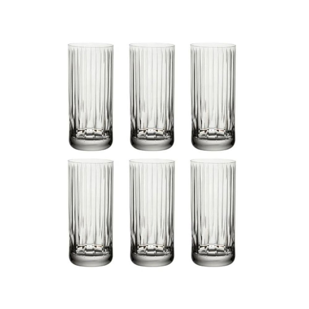 COPO LONG DRINK DE CRISTAL 395ML COM 6 STRAUSS