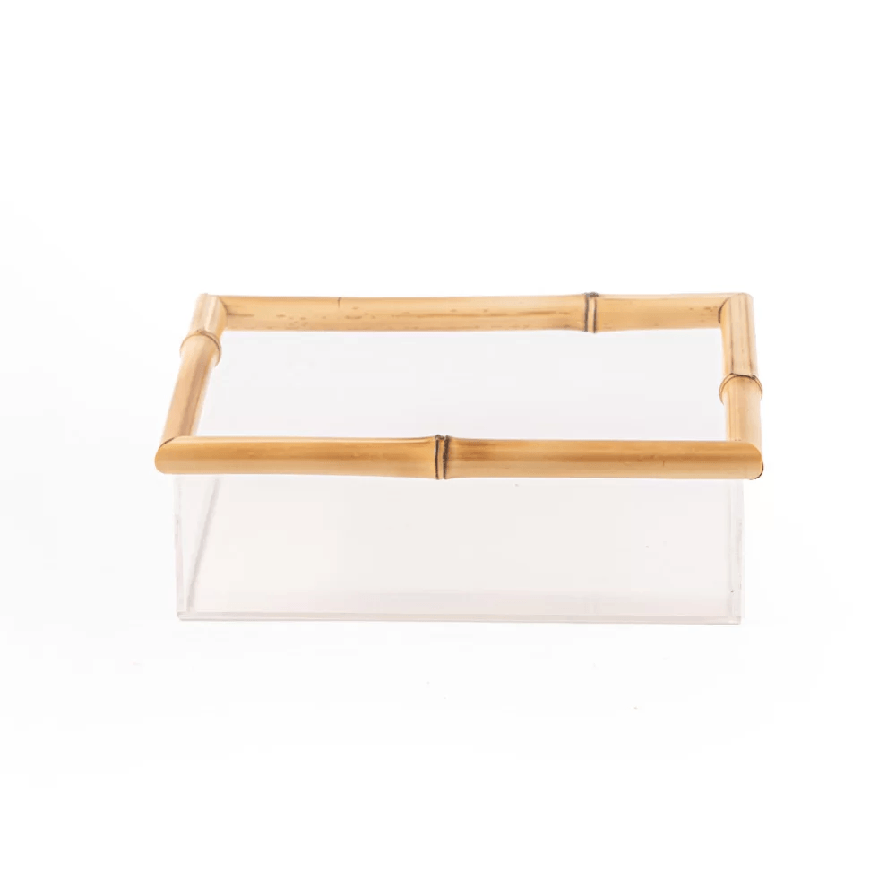 CAIXA BAMBU DE ACRÍLICO 22X16CM