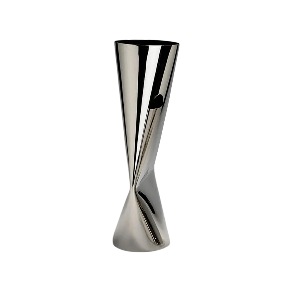 VASO ROMA DE AÇO INOX 15X34CM