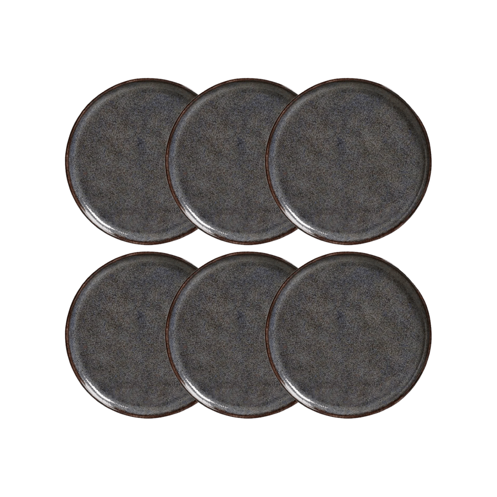 PRATO DE SOBREMESA BIO TITANIUM DE CERÂMICA COM 6 PORTO BRASIL