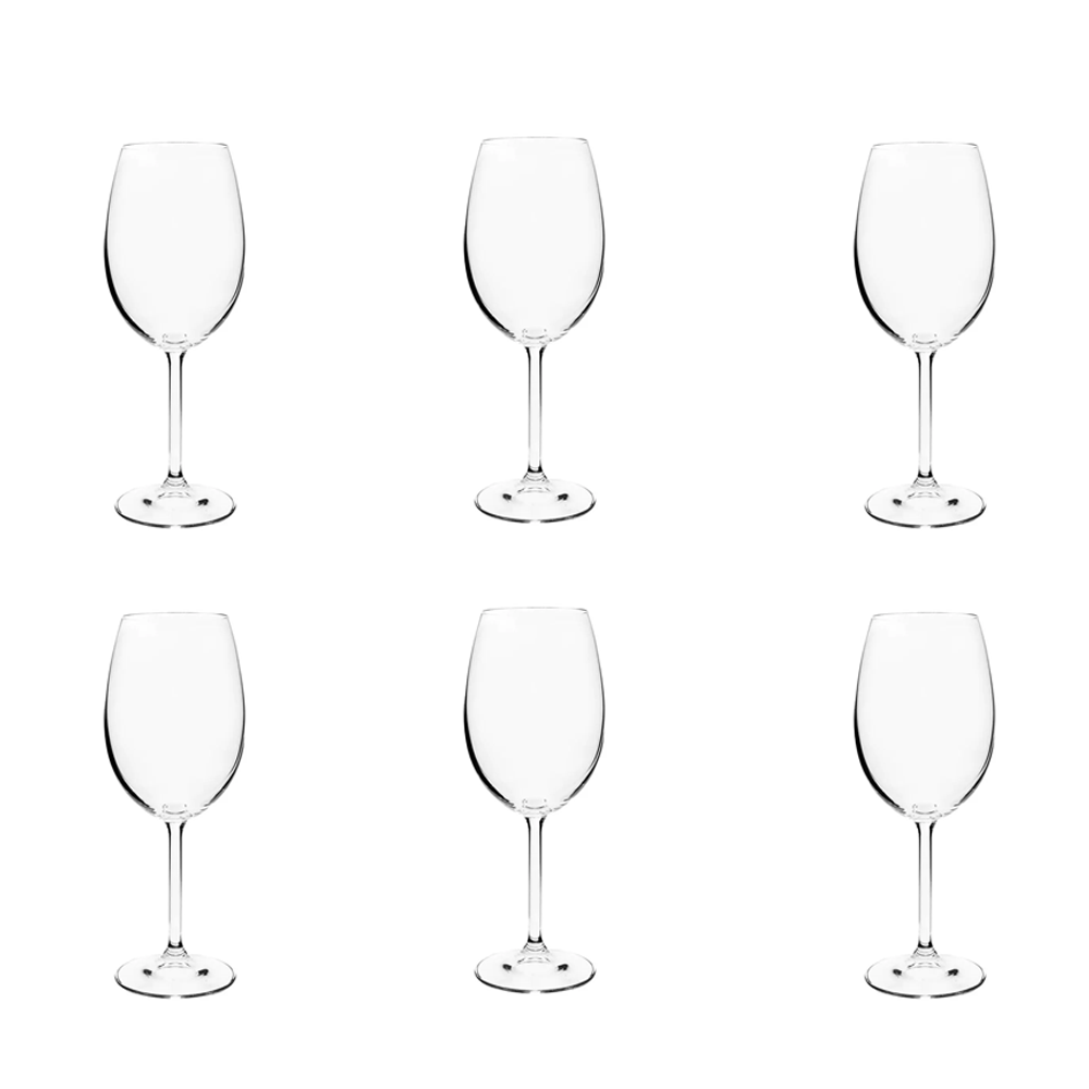 TAÇA DE VINHO GASTRO DE VIDRO 450ML COM 6 BOHEMIA