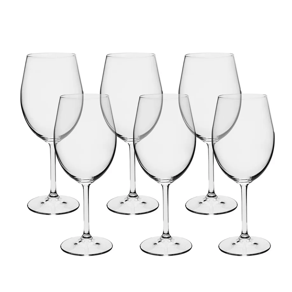 TAÇA DE ÁGUA GASTRO DE CRISTAL 580ML COM 6