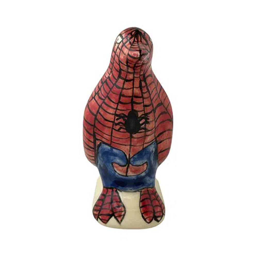 PINGUIM HOMEM ARANHA DE CERÂMICA
