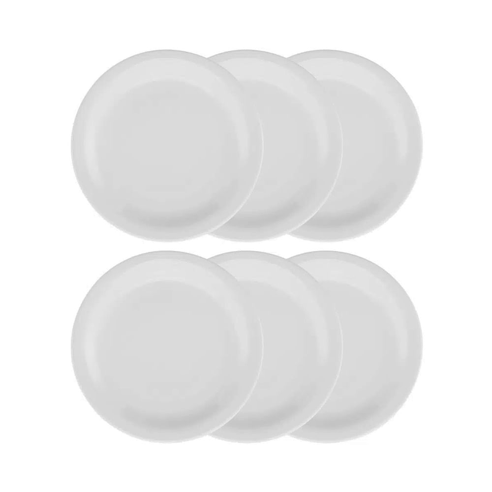 PRATO RASO SABLE DE PORCELANA COM 6 STRAUSS