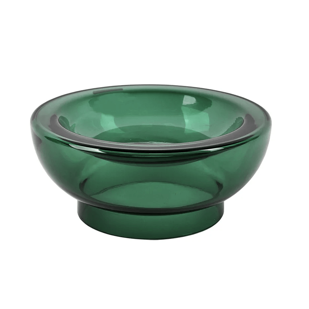 CENTRO DE MESA GREEN DE VIDRO 26CM