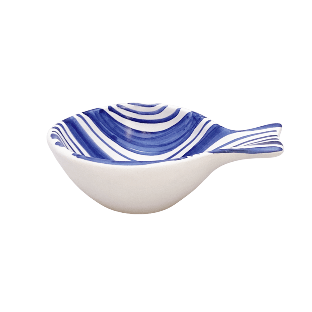 BOWL PEIXE LISTRA DE CERÂMICA 13CM