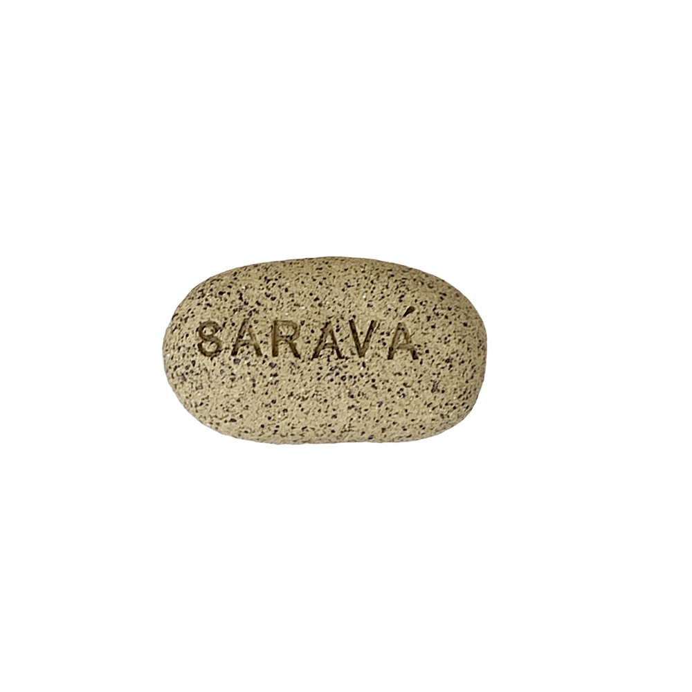 PEDRA DIZERES SARAVÁ DE CERÂMICA 5CM