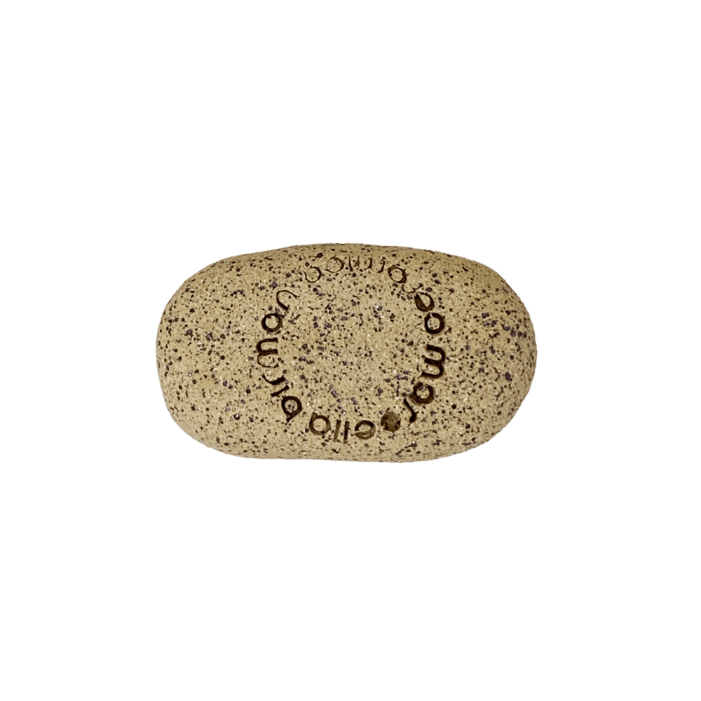 PEDRA DIZERES SARAVÁ DE CERÂMICA 5CM