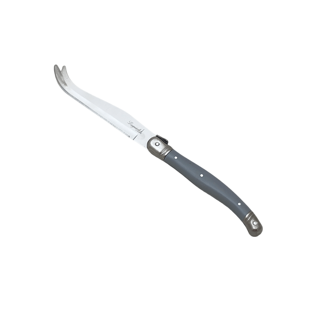 FACA PARA QUEIJO CINZA DE AÇO INOX LAGUIOLE