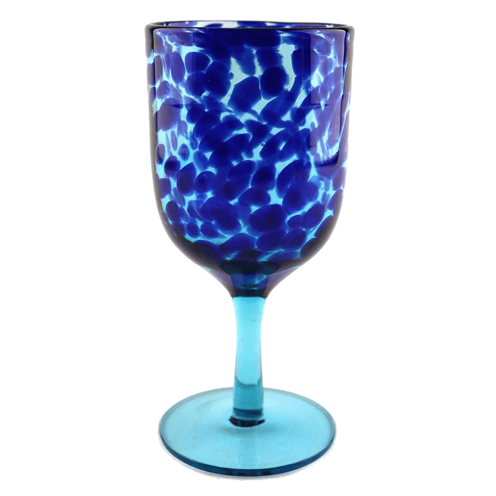 TAÇA OUNCE BLUE DE VIDRO COM 6