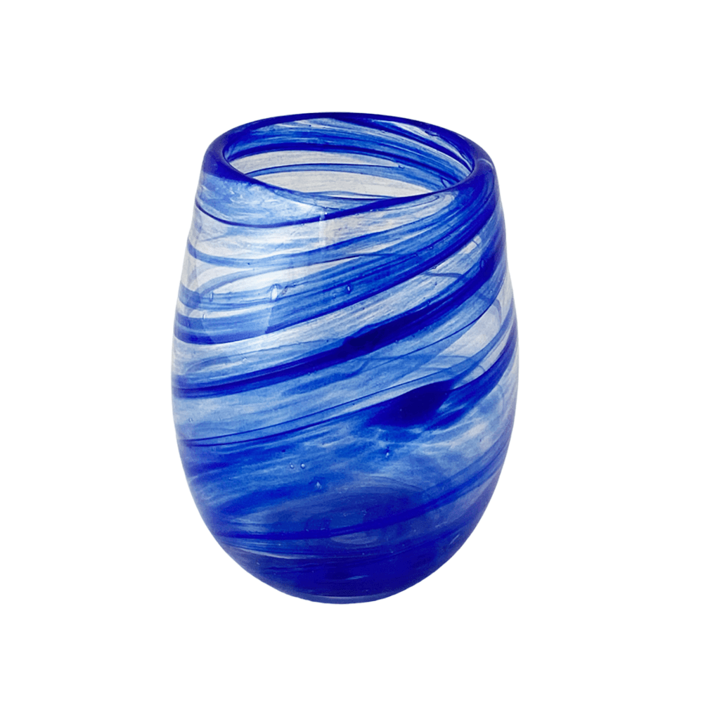 COPO SONHO BLUE DE VIDRO COM 6