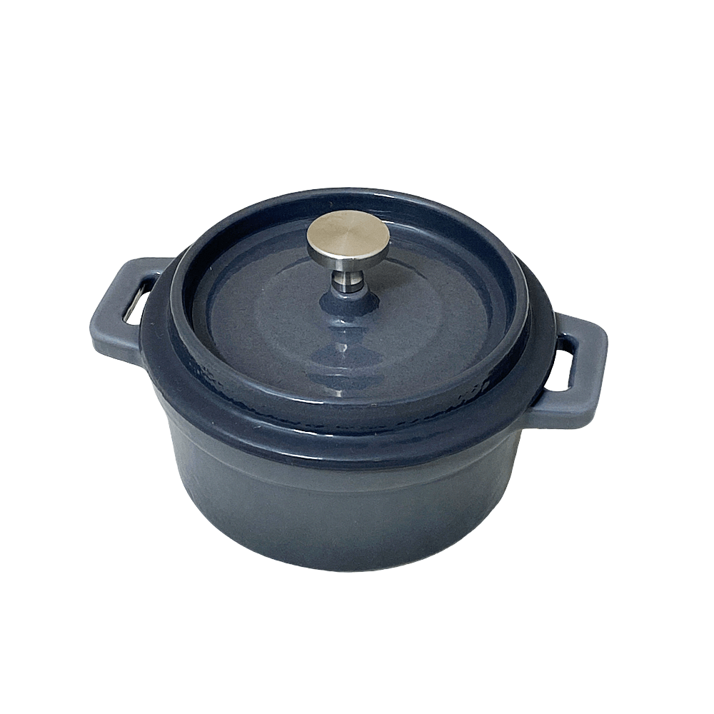 MINI CAÇAROLA COM TAMPA DE FERRO FUNDIDO 13CM