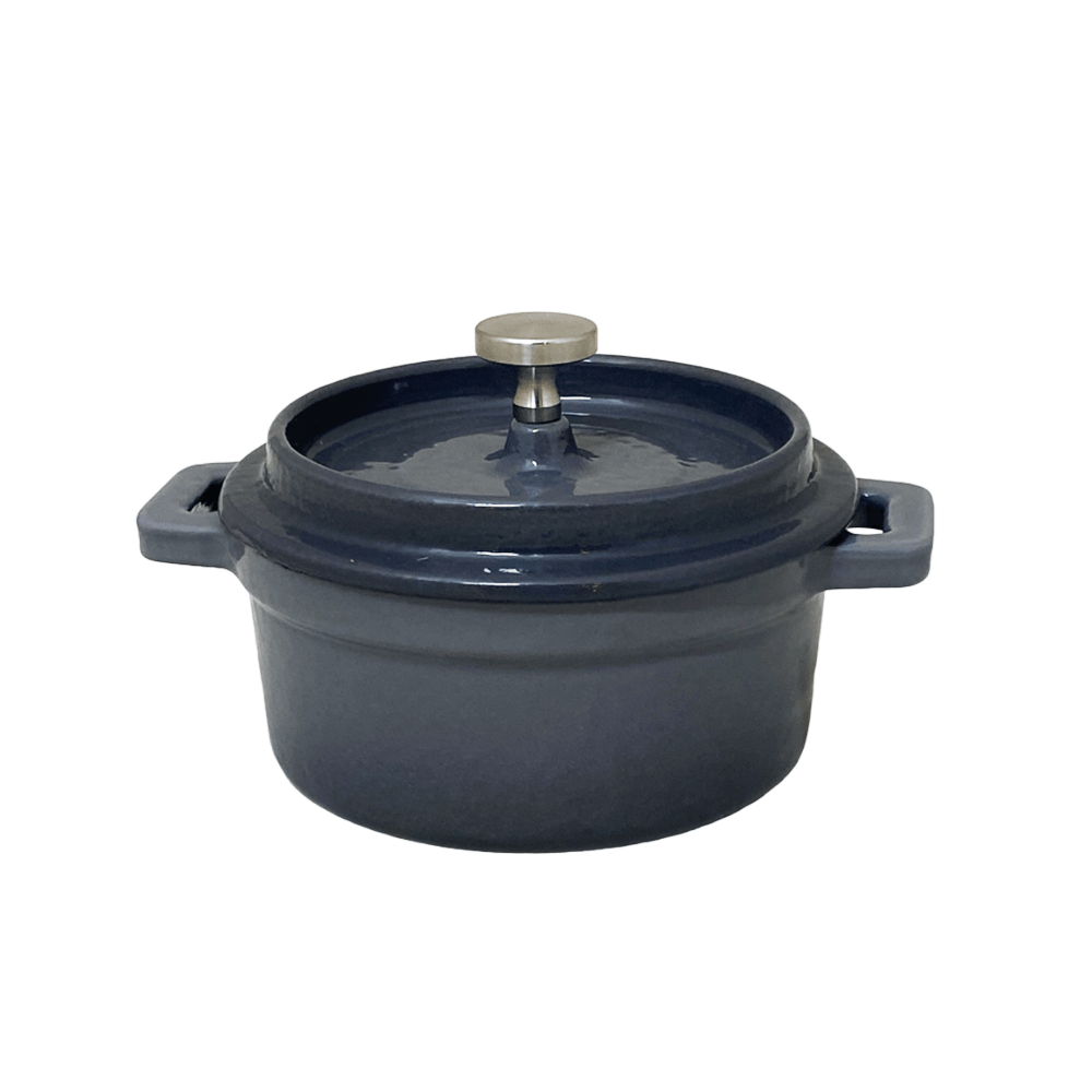 MINI CAÇAROLA COM TAMPA DE FERRO FUNDIDO 13CM
