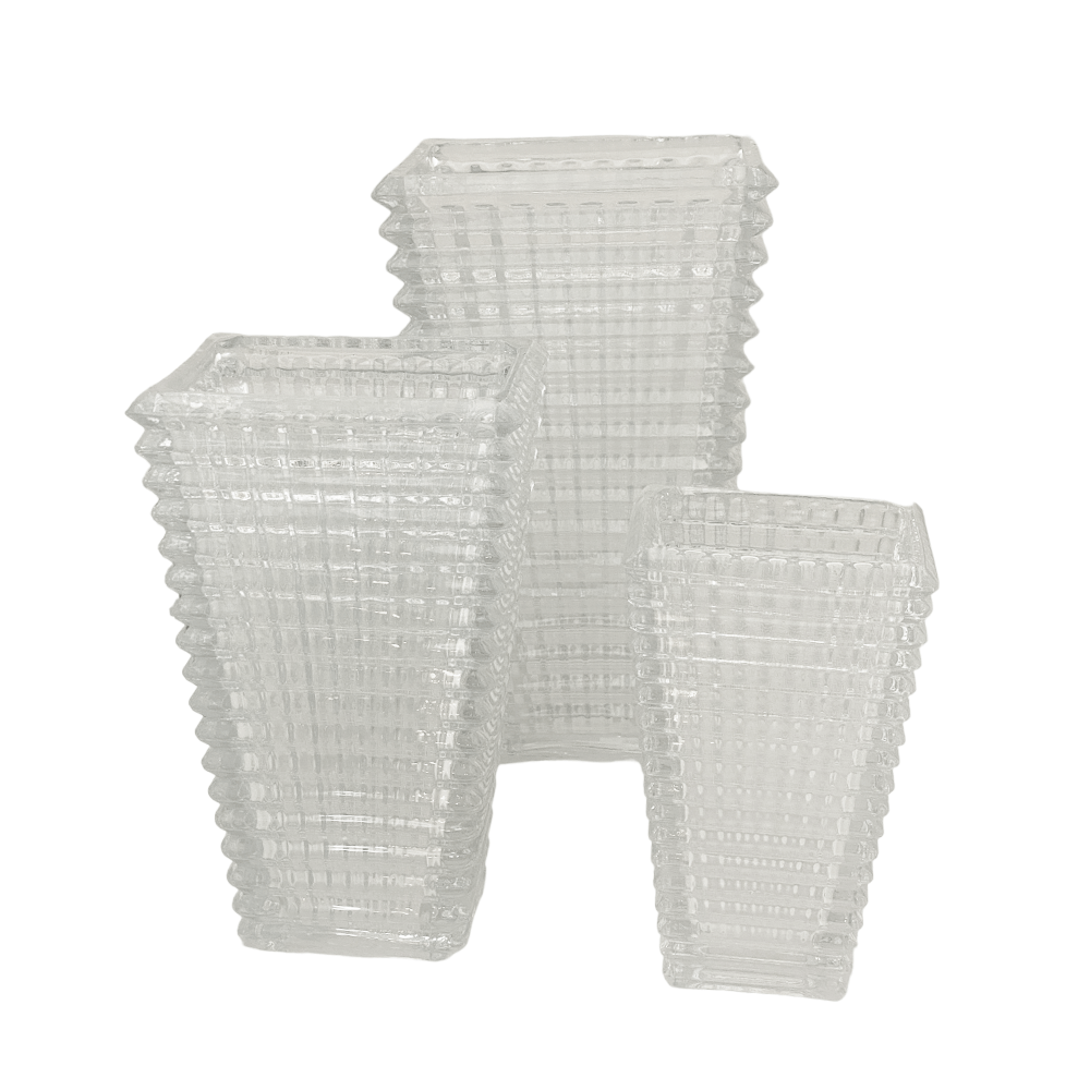 VASO SPIKES DE VIDRO 16,5CM