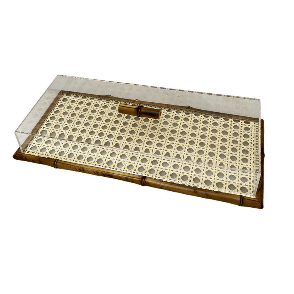 PORTA FRIOS PALHA INDIANA DE BAMBU 37CM