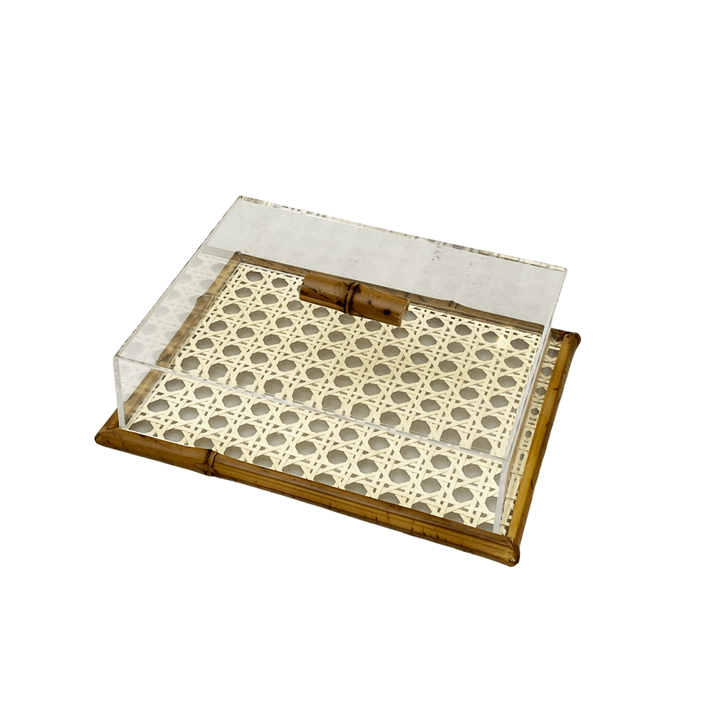 PORTA FRIOS PALHA INDIANA DE BAMBU 21CM