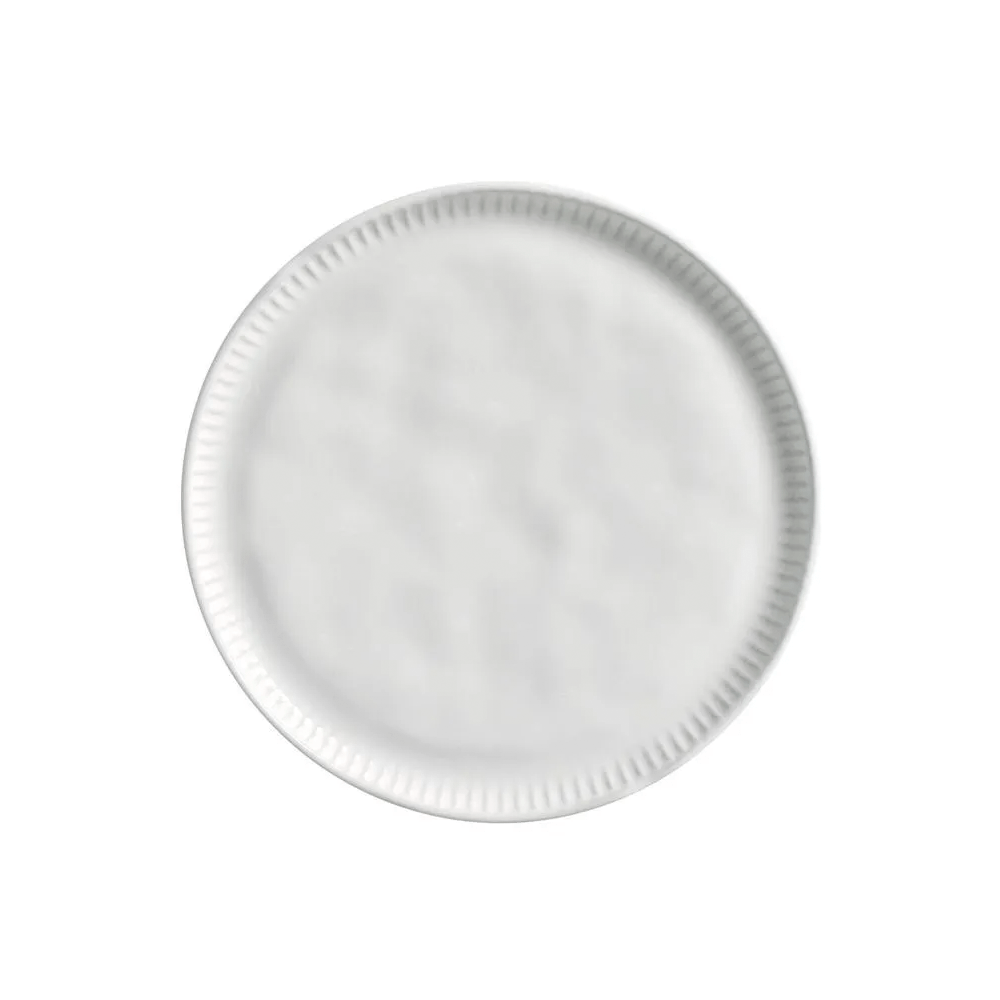 PRATO DE SOBREMESA NEW WHITE DE CERÂMICA COM 6 PORTO BRASIL
